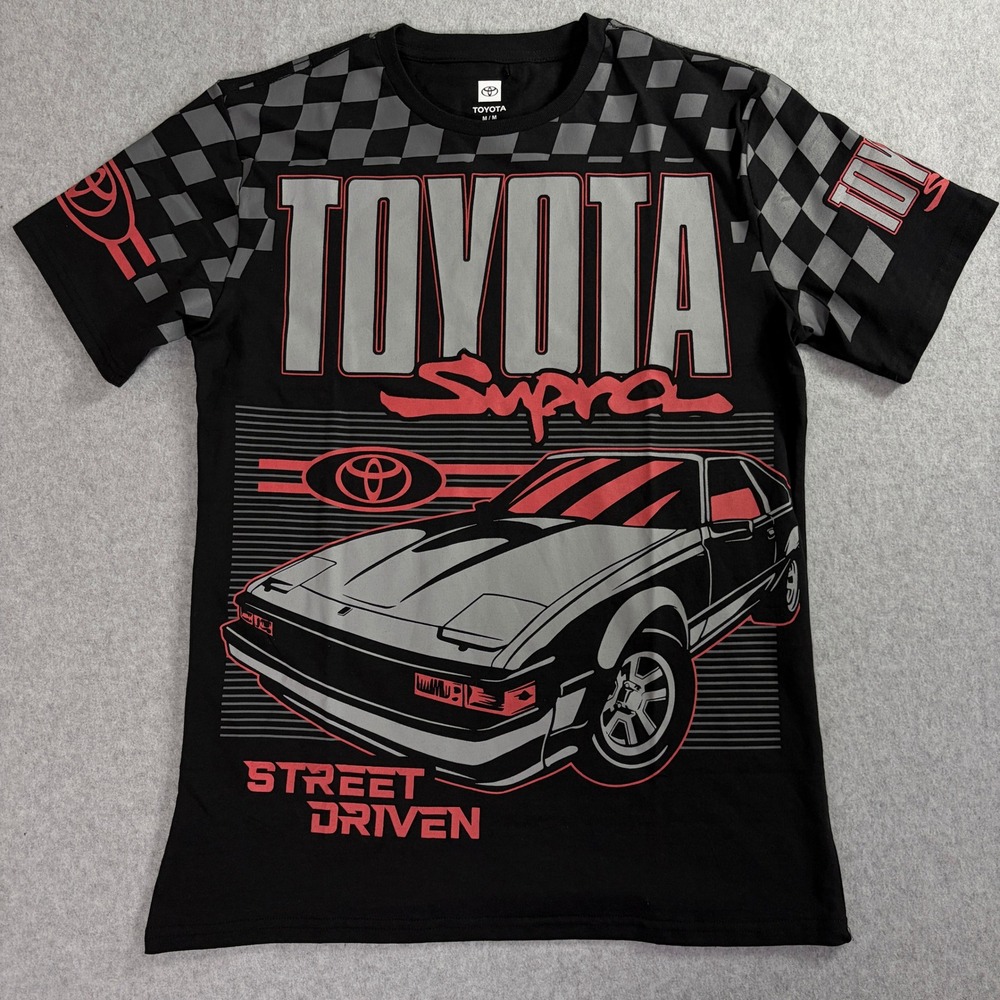 Toyota Supra Street Driven Graphic T-Shirt Black Mens Medium New Mad Engine